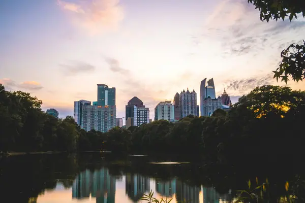 Piedmont Park sunset.